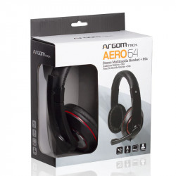Auricular Argom Tech (ARG-HS-0064) Aero 64 Stereo Headset con Micrófono