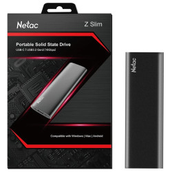 SSD Externo 500 GB Netac ZSlim Negro