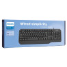 Teclado Philips K202 USB Negro